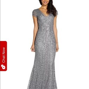 Adrianna Papell Beaded Mermaid Gown